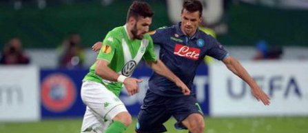 Europa League: Wolfsburg - Napoli 1-4, in prima mansa a sferturilor de finala